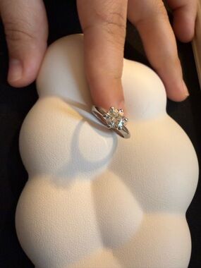 Classic Solitaire Clear Crystal Ring in Silver